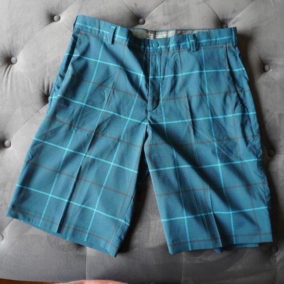 Nike Men's Golf Shorts Dri-Fit Plaid - Picture 6 of 9